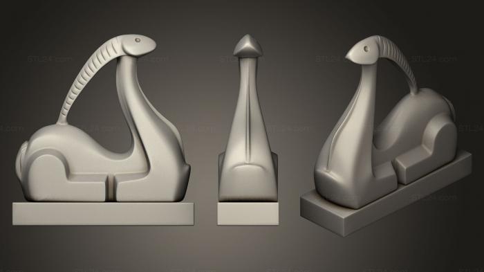 Animal figurines (Sculpture Aries, STKJ_1442) 3D models for cnc